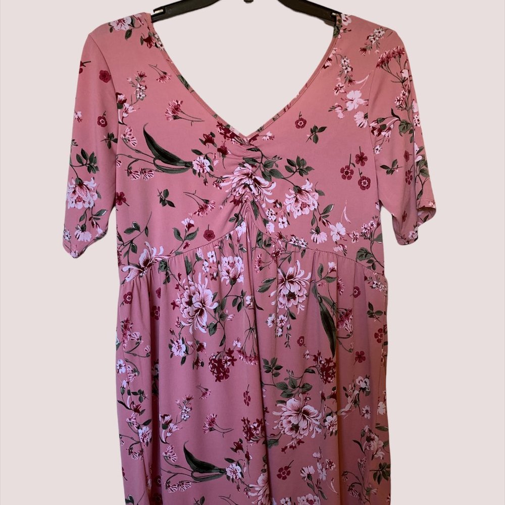 Torrid Size 2 Pink Floral Tunic